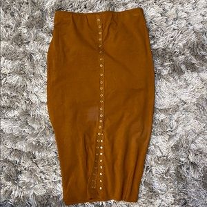 Camel Pencil Skirt